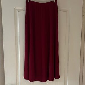 Amazon Women's Maxi Skirt in Deep Red
